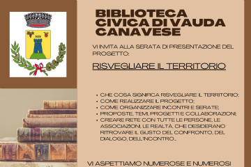 Evento in biblioteca. &quot;Risvegliare il teriitorio&quot;